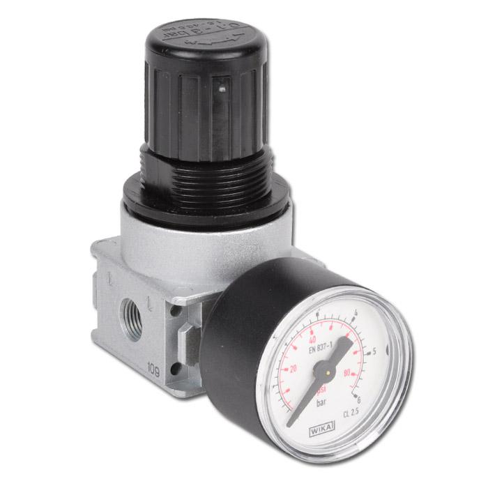 Régulateur de pression G1/4'' 1450l/min 0.1-1.0bar/1-14psi Manomètre 40 mm  Multifix 0