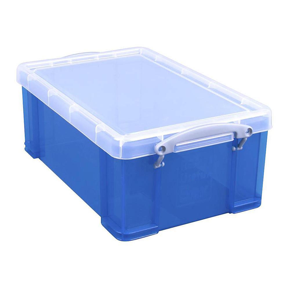 Caisse de rangement avec couvercle en plastique 61 litres